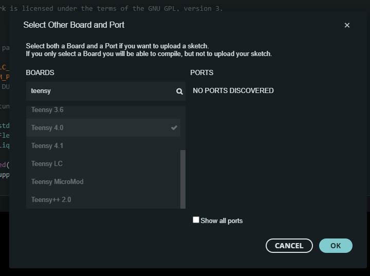 Arduino IDE device selector #2